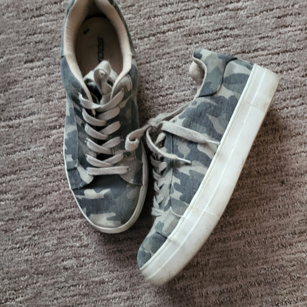 Soda Hoodie green camo shoes unisex *3/$30 Sale*